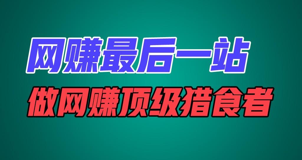 网赚最后一站，卖项目，做网赚顶级猎食者-小艾项目网