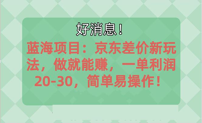 越早知道越能赚到钱的蓝海项目：京东大平台操作，一单利润20-30，简单...-小艾项目网