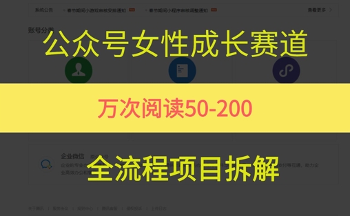 公众号女性赛道,最近爆火系列,条条作品阅读量10w+