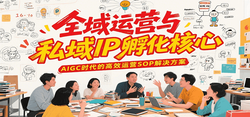 全域运营与私域IP孵化核心，AIGC时代的高效运营SOP解决方案-小艾项目网