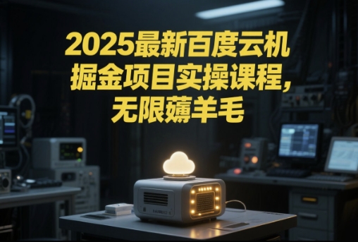 2025最新百度云机掘金项目实操课程单窗口保底5-10元月收益单窗口150+【揭秘】-小艾项目网