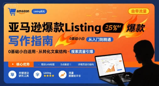 亚马逊爆款Listing写作方法，亚马逊0基础小白也能写爆款自带流量的Listing-小艾项目网