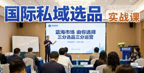 国际私域选品实战课，蓝海市场由你选择，七分选品三分运营-小艾项目网