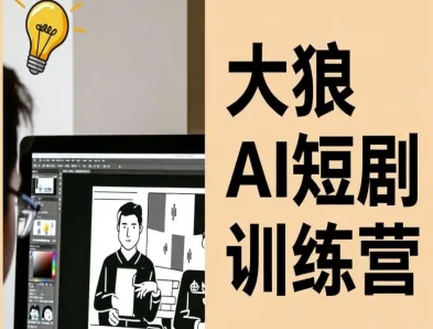 大狼AI短剧训练营-短剧课程(更新中)-小艾项目网