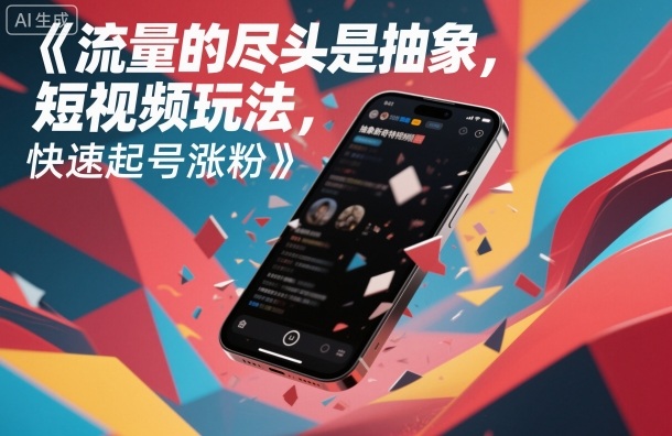 流量的尽头是抽象，抽象新奇特短视频玩法，快速起号涨粉-小艾项目网