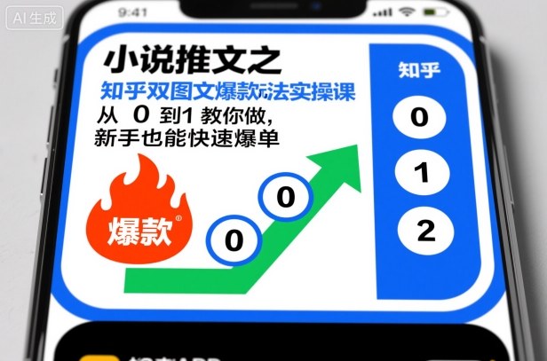 小说推文之知乎双图文爆款玩法实操课，从0到1教你做，新手也能快速爆单-小艾项目网