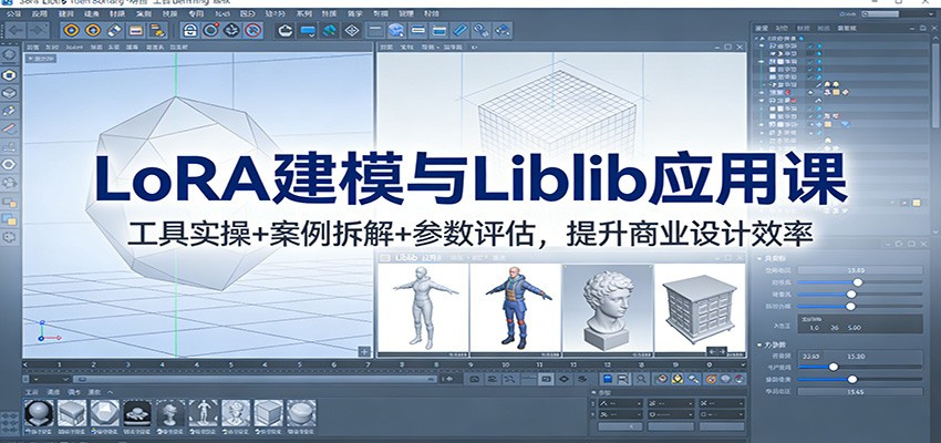 LoRA建模与Liblib应用课：工具实操+案例拆解+参数评估，提升商业设计效率-小艾项目网