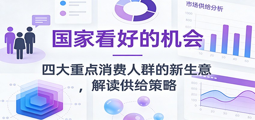 公众号付费文章：国家看好的机会，四大重点消费人群的新生意，解读供给策略-小艾项目网