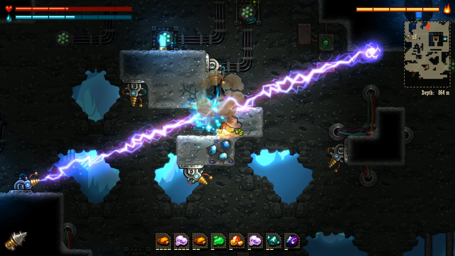 《蒸汽世界：挖掘 SteamWorld Dig》Switch英文版NSP下载 – 含1.12.0补丁-小艾项目网
