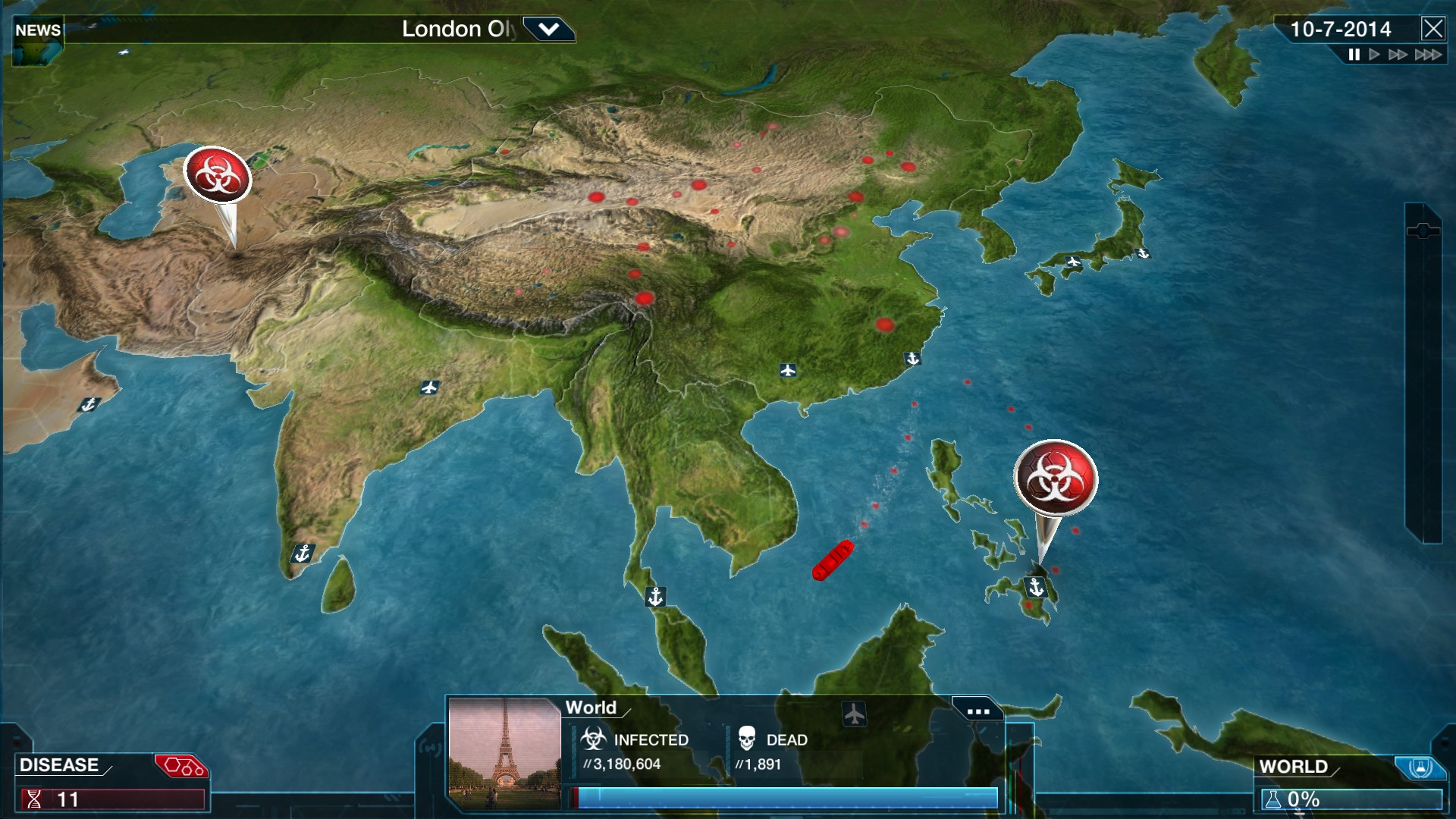 PC游戏《瘟疫公司：物竞天择/瘟疫公司：进化/Plague Inc: Evolved》中文+Build.21244809下载-小艾项目网