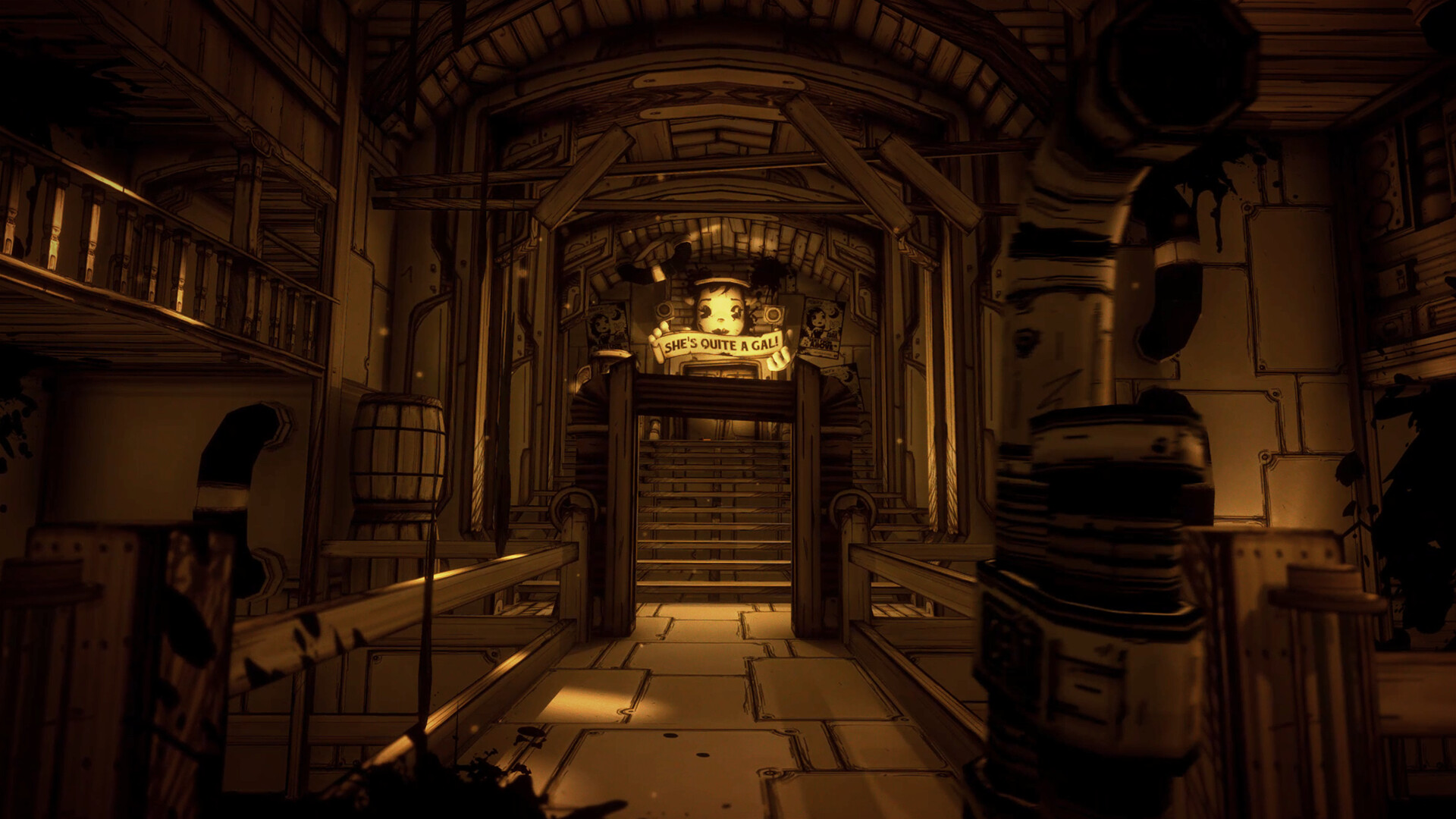 《班迪与墨水机器 Bendy and the Ink Machine》Switch美版中文NSZ下载 – 含2.0.2a补丁-小艾项目网