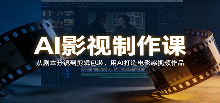 AI影视制作课：从剧本分镜到剪辑包装，用AI打造电影感视频作品-小艾项目网