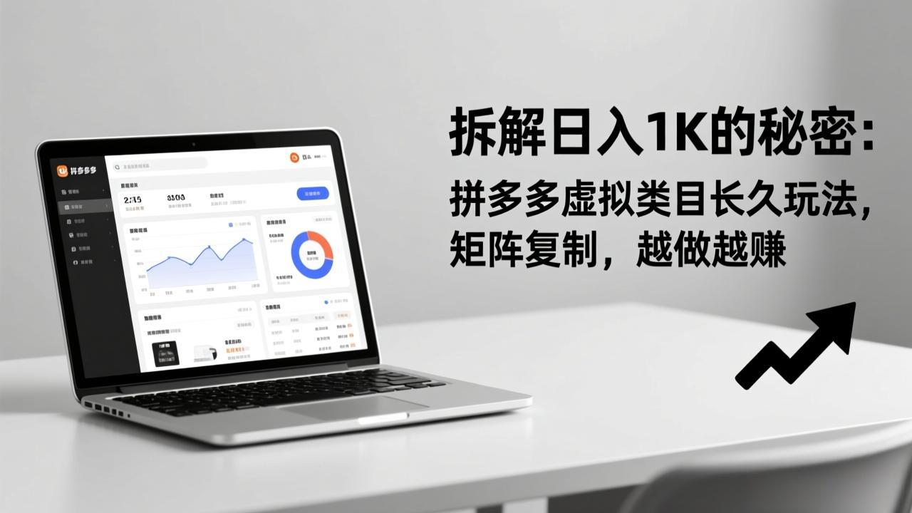 拆解日入 1K 的秘密：拼多多虚拟类目长久玩法，矩阵复制，越做越赚-小艾项目网