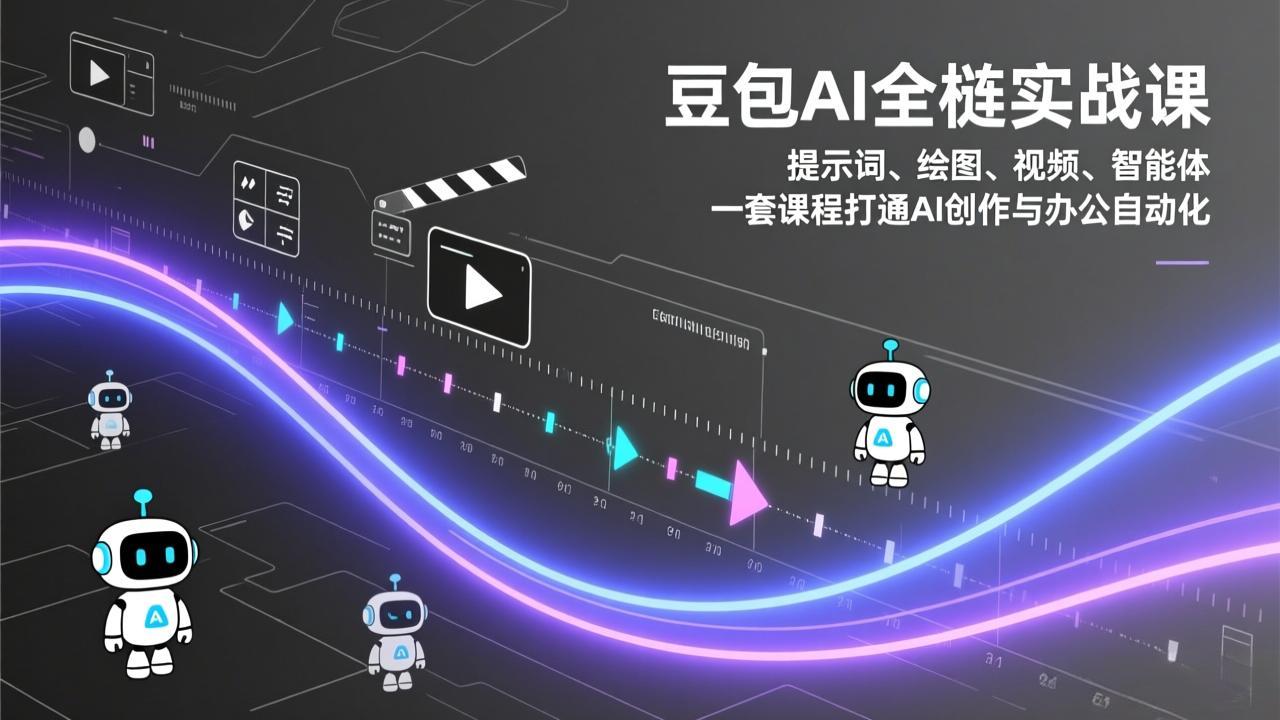 豆包AI全栈实战课：提示词、绘图、视频、智能体，一套课程打通AI创作与办公自动化-小艾项目网