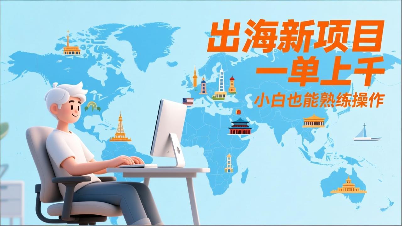 出海新项目，一单上千，小白也能熟练操作-小艾项目网