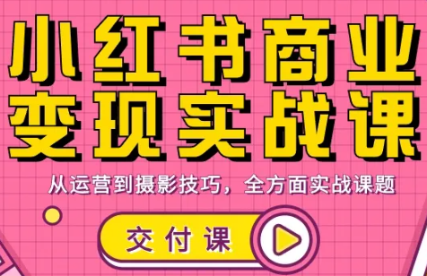 饭饭老师·小红书商业变现实战课-小艾项目网
