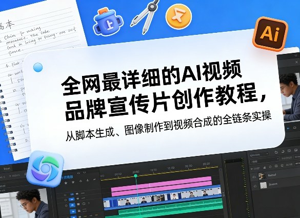 全网最详细的AI视频品牌宣传片创作教程，从脚本生成、图像制作到视频合成的全链条实操-小艾项目网