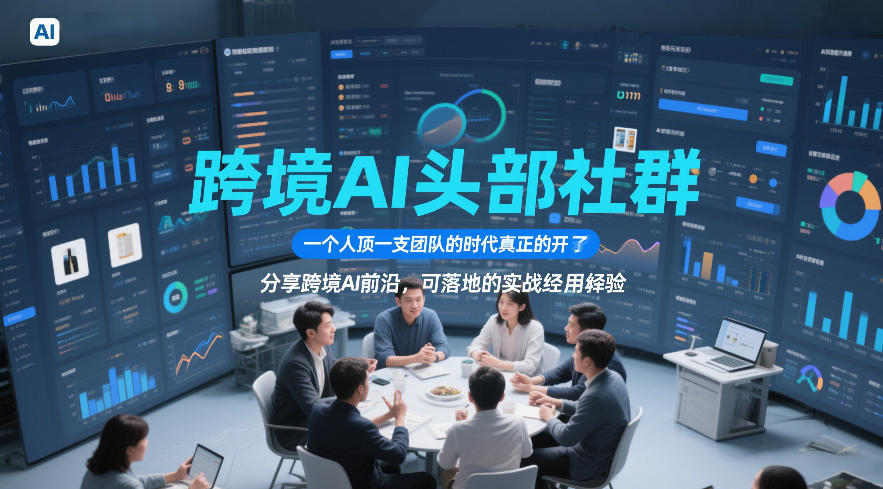 跨境AI头部社群，一个人顶一支团队的时代真正的开始了，分享跨境AI前沿，可落地的实战经验(更新3月23日)-小艾项目网