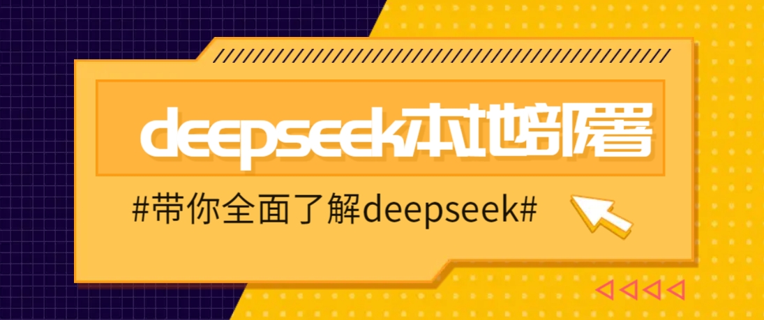 DeepSeek本地部署详细教程,轻松将deepseek部署到你的电脑上-小艾项目网