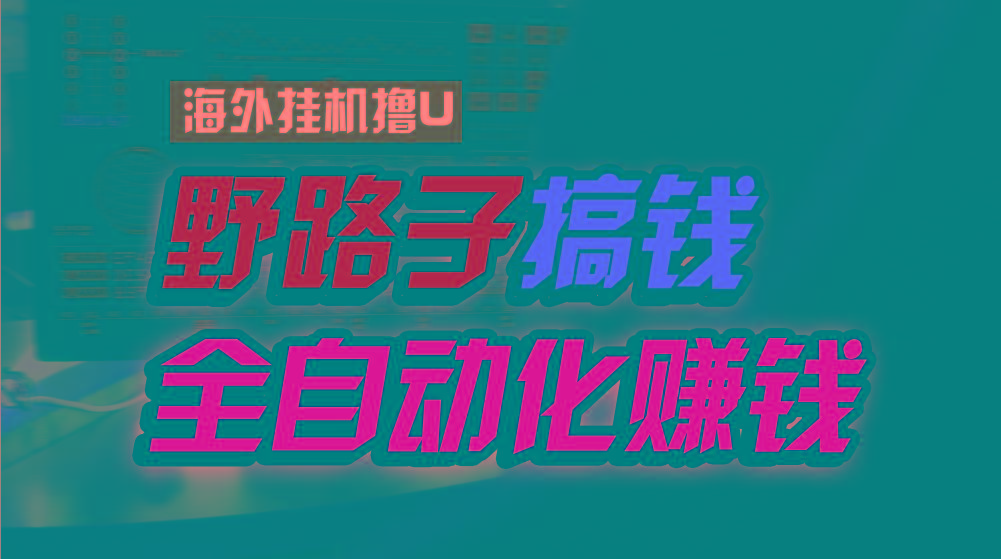 海外挂机撸U新平台，日赚8-15美元，全程无人值守，可批量放大，工作室内...-小艾项目网
