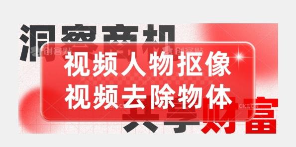 【超强视频处理工具】视频人物抠像+视频去除物体-小艾项目网