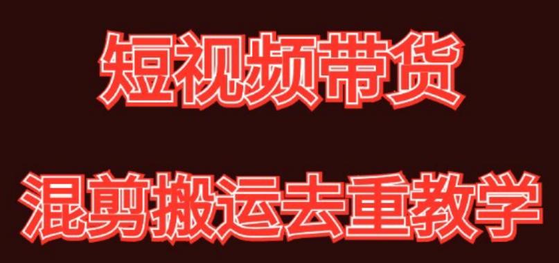 混剪去重短视频带货玩法，混剪搬运简单过原创思路分享-小艾项目网