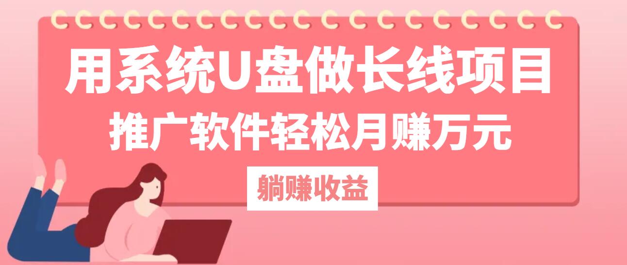 用系统U盘做长线项目，推广软件轻松月赚万元-小艾项目网