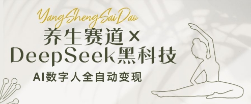 养生赛道+DeepSeek黑科技：AI数字人全自动变现，小白也能月入过W-小艾项目网