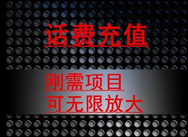 最新蓝海项目，刚需赛道，95折充话费月入5位数-小艾项目网