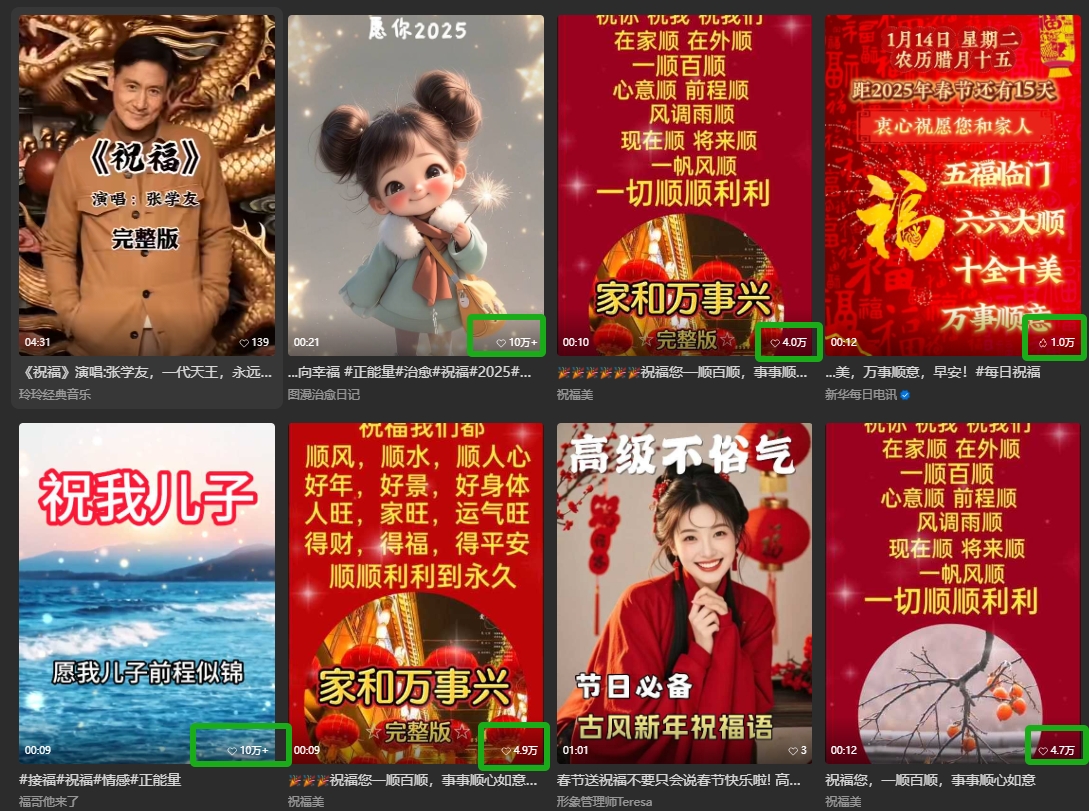 银发经济新年风口，儿女祝福视频爆火，一条作品上万播放，一定要抓住-小艾项目网