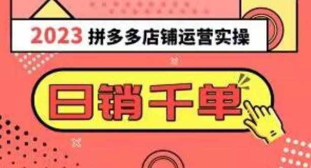 2023拼多多运营实操，每天30分钟日销1000＋，爆款选品技巧大全（10节课）-小艾项目网