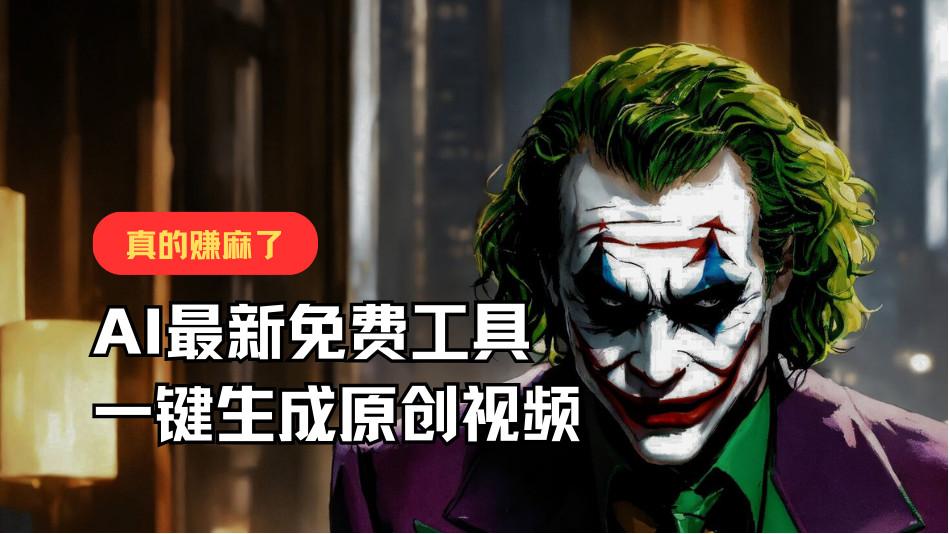 最新免费AI工具,一键生成原创视频,佛系搬运,轻松月入10000+!-小艾项目网