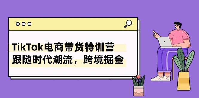 TikTok电商带货特训营，跟随时代潮流，跨境掘金(8节课-小艾项目网