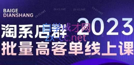 白戈电商·23年淘系批量高客单+24年全域电商矩阵-小艾项目网