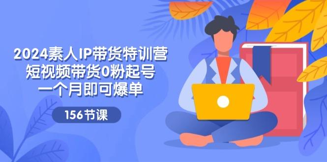 2024素人IP带货特训营，短视频带货0粉起号，一个月即可爆单(156节-小艾项目网