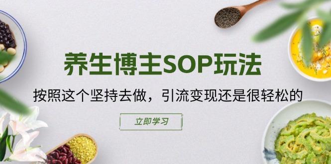 养生博主SOP玩法，按照这个坚持去做，引流变现还是很轻松的-小艾项目网