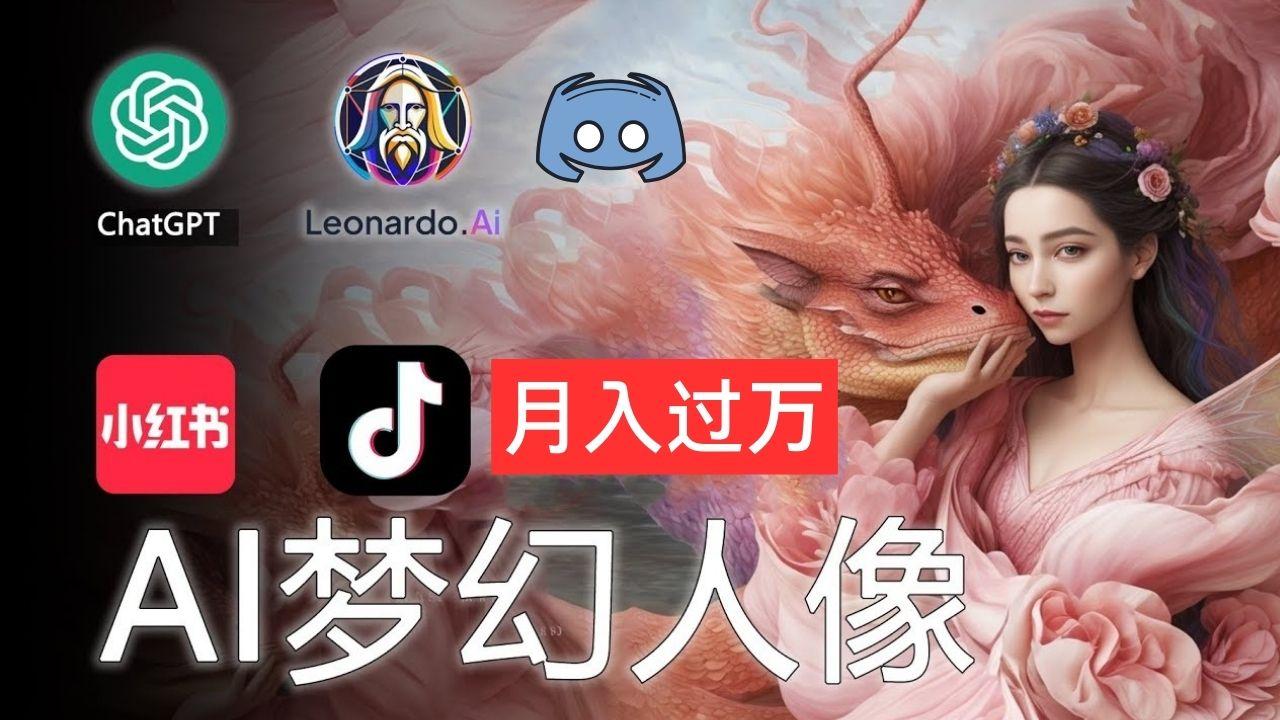 AI摄影梦幻人像：零基础也能月入过万的秘密-小艾项目网