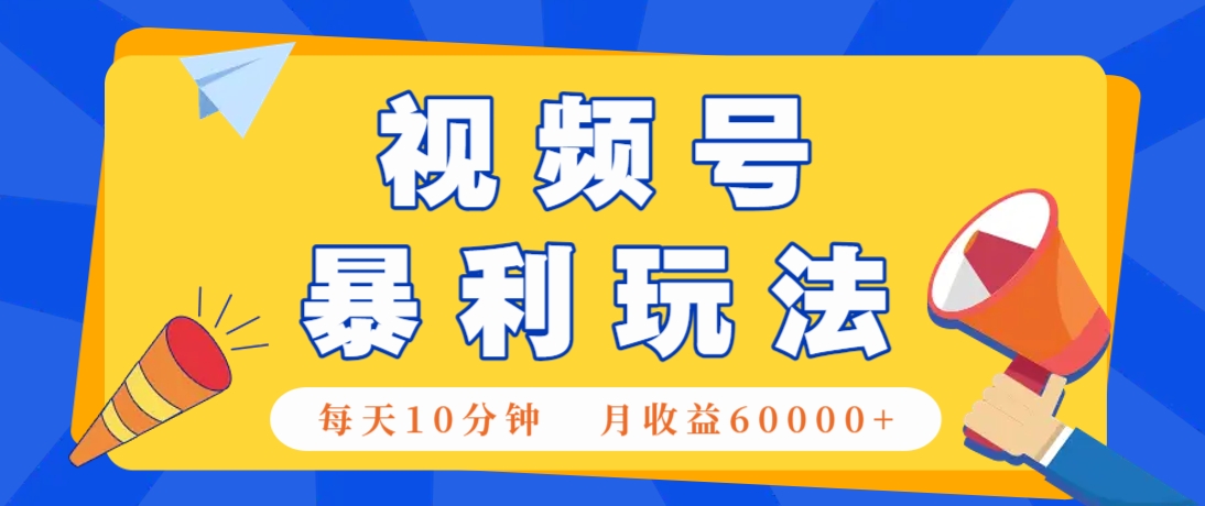 视频号AI赚钱法,每天只需10分钟,月入6万+!(超详细拆解)-小艾项目网