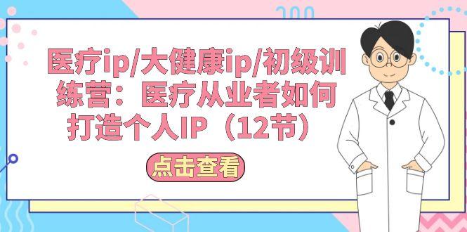 医疗ip/大健康ip/初级训练营：医疗从业者如何打造个人IP(12节-小艾项目网