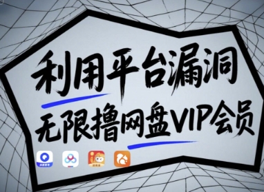 利用平台漏洞，无限撸网盘VIP会员，用户亲测有效!【漏洞原理+操作演示】-小艾项目网