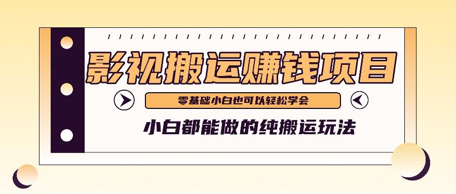 手把手教你操作影视搬运项目，小白都能做零基础也能赚钱-小艾项目网