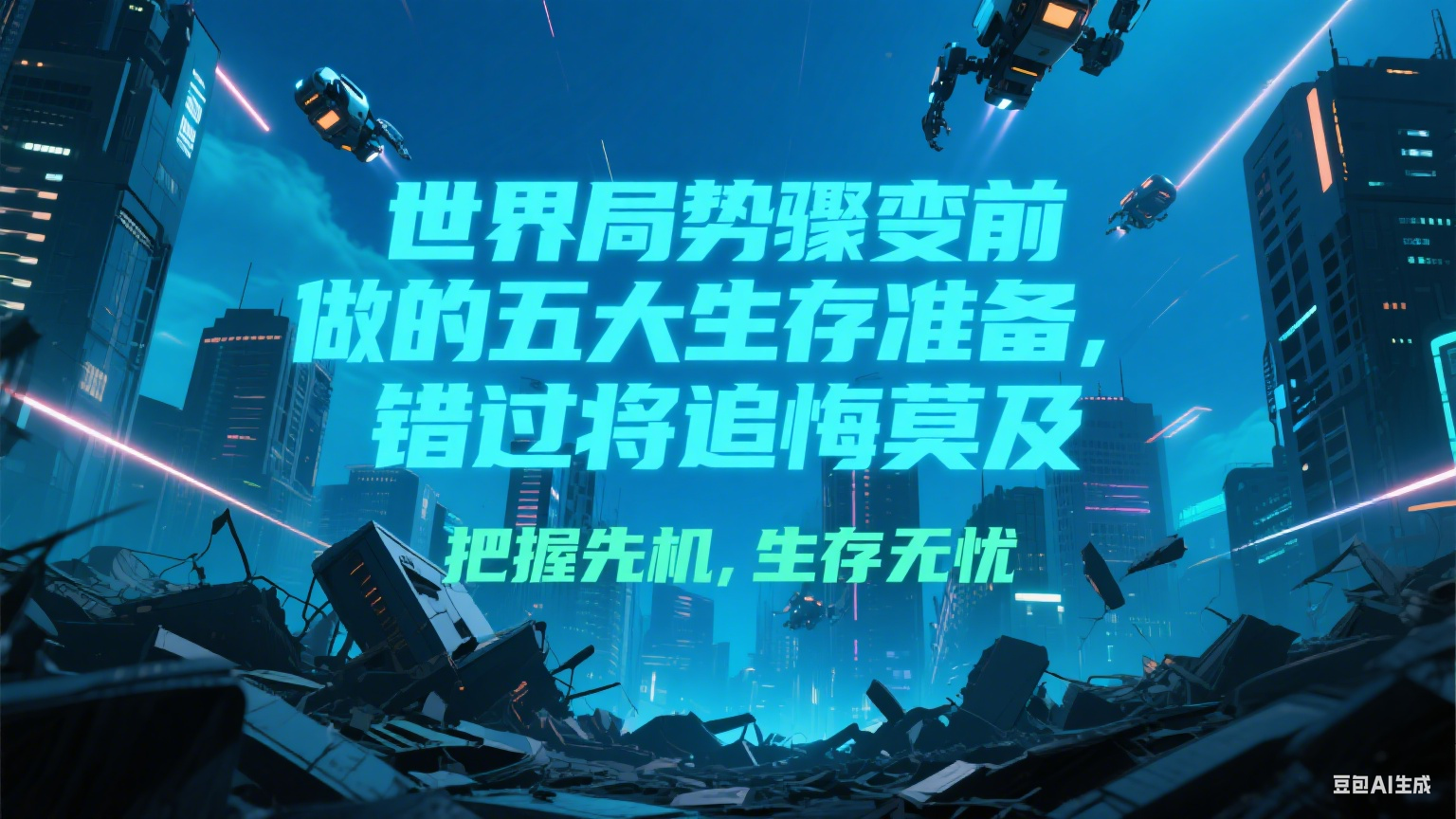 付费文章《世界局势骤变前必做的五大生存准备,错过将追悔莫及》-小艾项目网