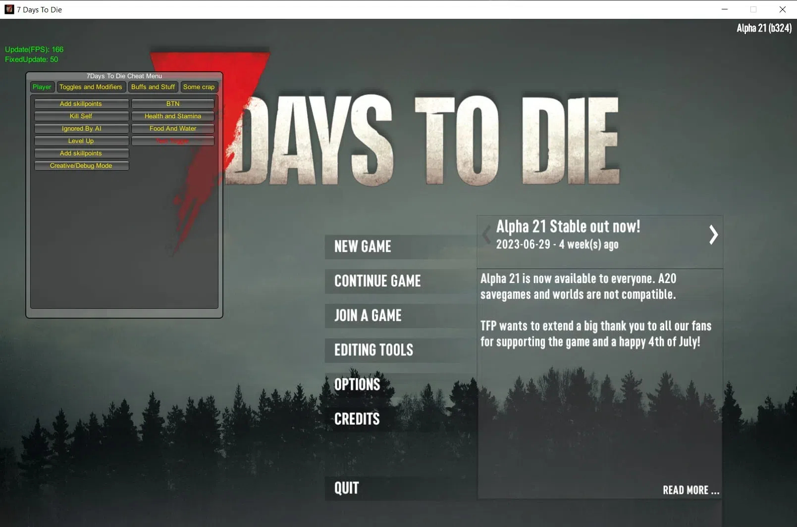 7 Days to Die 七日杀多功能修改器 v1.1.3.105 免费版-小艾项目网