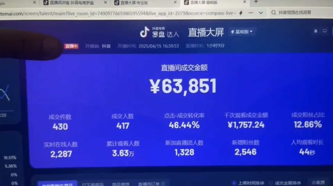 抖音破价直播，靠不露脸读稿子， 日入多张，100%起号-小艾项目网