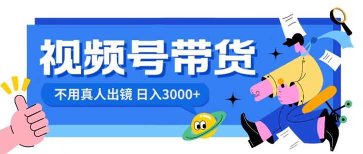 视频号带货，日入3000+，不用真人出镜-小艾项目网
